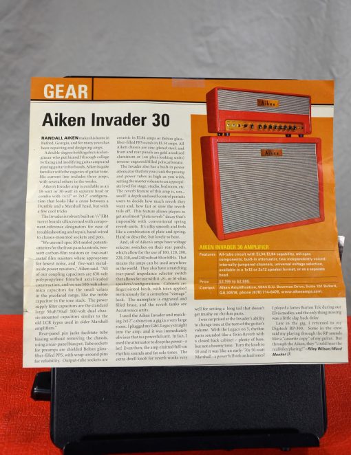 Aiken Invader Gear article
